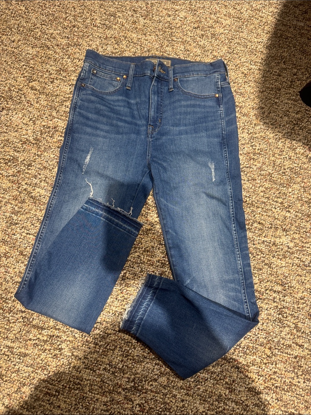 Point Sur Dark Blue Women’s Distressed Jeans